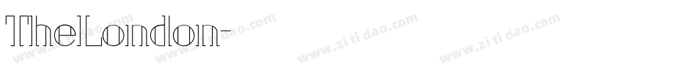TheLondon字体转换