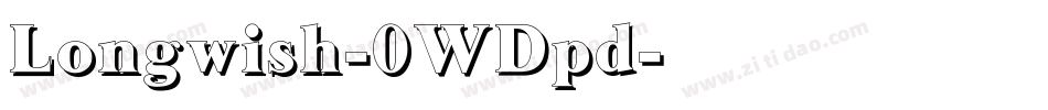 Longwish-0WDpd字体转换