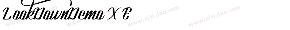 LookDownDemo-X3E62字体转换
