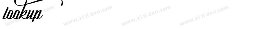 lookup字体转换