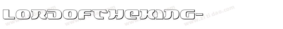 LordOfTheKing字体转换