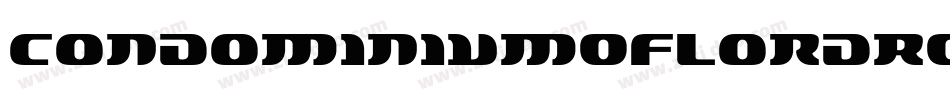 CondominiumOfLordRegular-qMz5字体转换