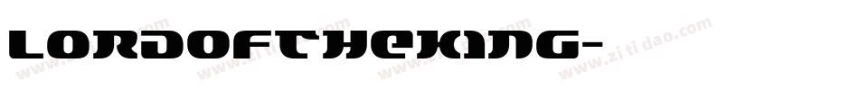 LordOfTheKing字体转换