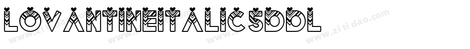 LovantineItalic-5ddL字体转换
