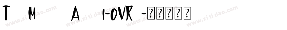 TheMiddleAgesI-OVRe字体转换