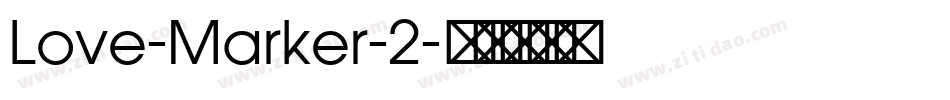 Love-Marker-2字体转换