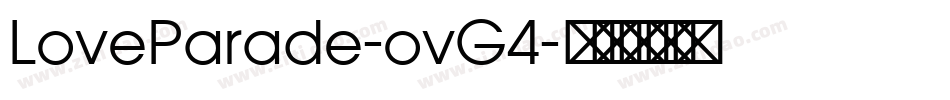 LoveParade-ovG4字体转换