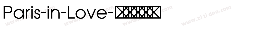 Paris-in-Love字体转换