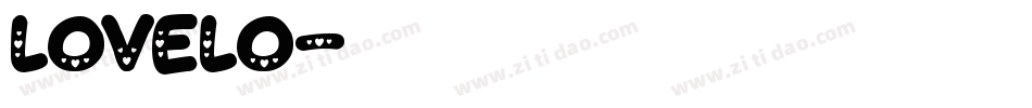 lovelo字体转换