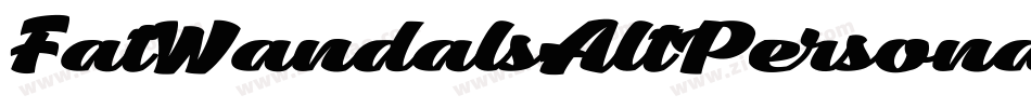 FatWandalsAltPersonalUse-6zVM字体转换
