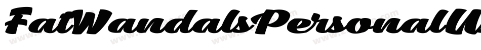 FatWandalsPersonalUse-9Vj7字体转换