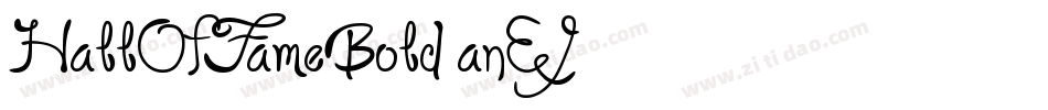 HallOfFameBold-anEJ字体转换