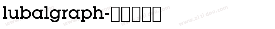 lubalgraph字体转换