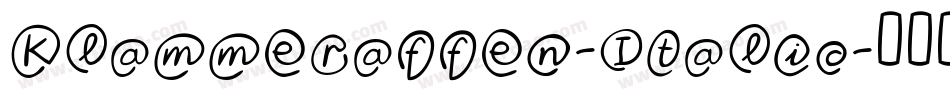 Klammeraffen-Italic字体转换