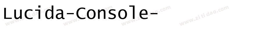 Lucida-Console字体转换