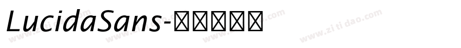 LucidaSans字体转换