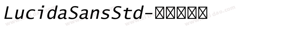 LucidaSansStd字体转换