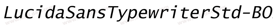 LucidaSansTypewriterStd-BOb字体转换