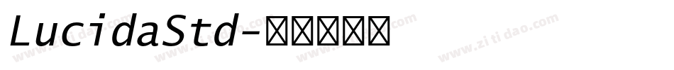 LucidaStd字体转换