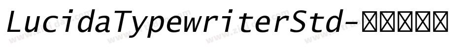 LucidaTypewriterStd字体转换