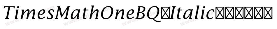 TimesMathOneBQ-Italic字体转换
