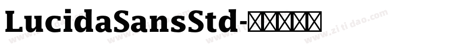 LucidaSansStd字体转换