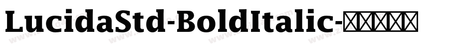 LucidaStd-BoldItalic字体转换
