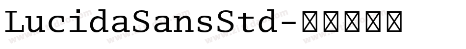 LucidaSansStd字体转换