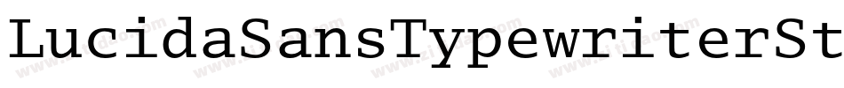 LucidaSansTypewriterStd-Bd字体转换
