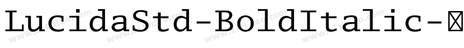 LucidaStd-BoldItalic字体转换