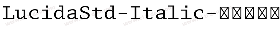 LucidaStd-Italic字体转换