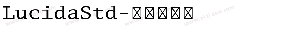 LucidaStd字体转换