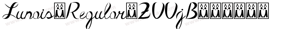 Lunais1Regular-ZVVjB字体转换