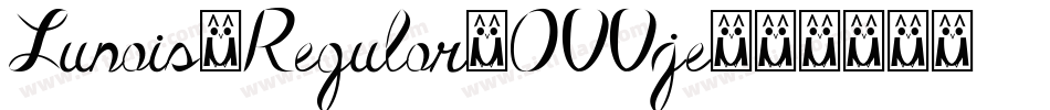 Lunais2Regular-OVVje字体转换