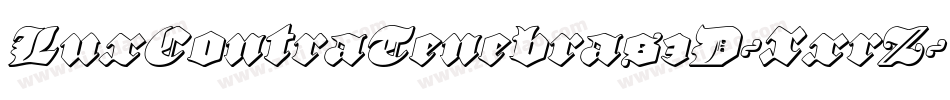 LuxContraTenebras3D-XxrZ字体转换