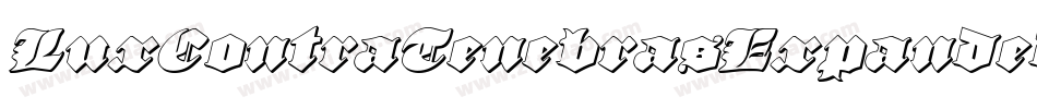 LuxContraTenebrasExpanded-03KG字体转换 LuxContraTenebrasExpanded-03KG字体转换