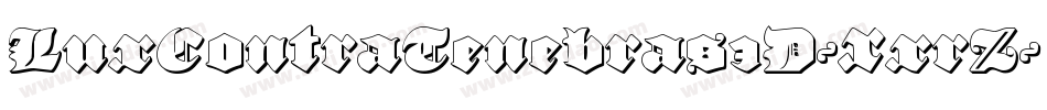 LuxContraTenebras3D-XxrZ字体转换