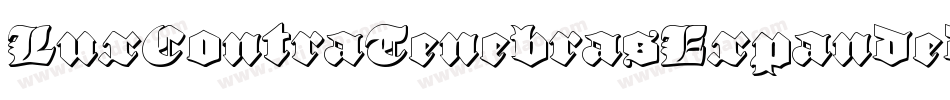 LuxContraTenebrasExpanded-03KG字体转换 LuxContraTenebrasExpanded-03KG字体转换