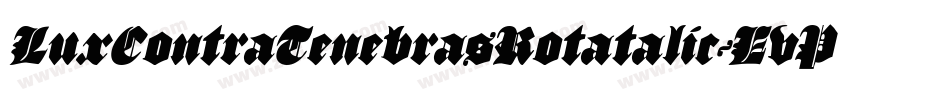 LuxContraTenebrasRotatalic-EvP8字体转换