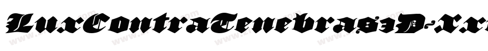 LuxContraTenebras3D-XxrZ字体转换