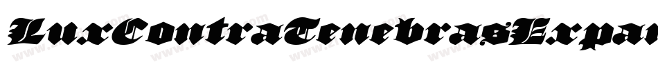 LuxContraTenebrasExpanded-03KG字体转换 LuxContraTenebrasExpanded-03KG字体转换