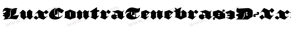 LuxContraTenebras3D-XxrZ字体转换