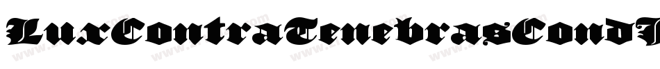 LuxContraTenebrasCondItal-4ARW字体转换