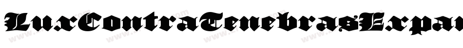 LuxContraTenebrasExpanded-03KG字体转换 LuxContraTenebrasExpanded-03KG字体转换