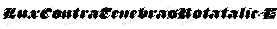 LuxContraTenebrasRotatalic-EvP8字体转换