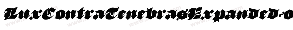 LuxContraTenebrasExpanded-03KG字体转换 LuxContraTenebrasExpanded-03KG字体转换