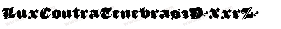 LuxContraTenebras3D-XxrZ字体转换