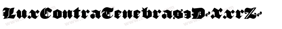 LuxContraTenebras3D-XxrZ字体转换