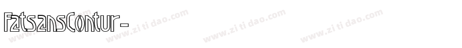 FatsansContur字体转换