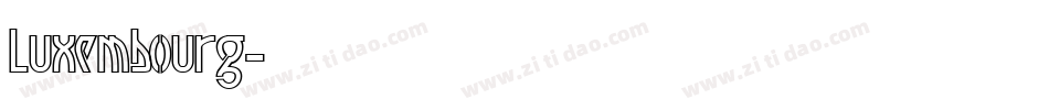 Luxembourg字体转换